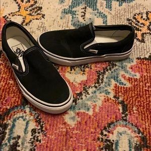 Black Classic Slip Ons